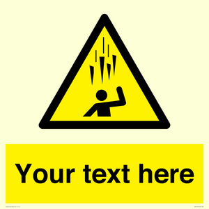 Custom Falling Ice sign